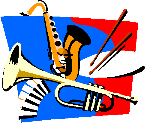 490x409 Free Jazz Band Clip Art
