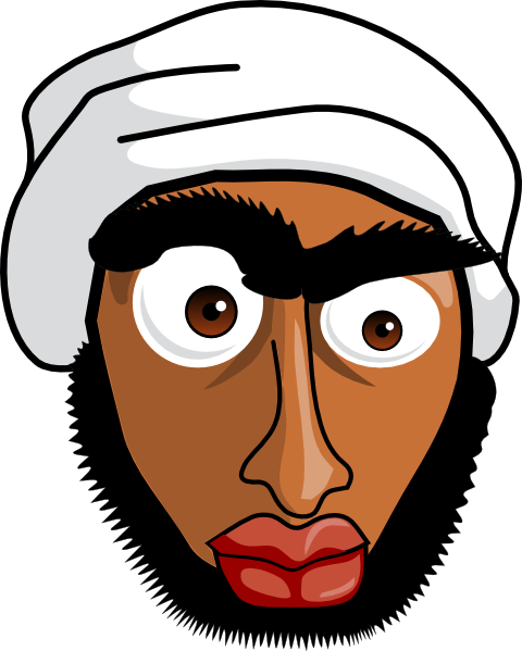 480x599 Muslim Man Clip Art