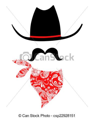 376x470 Western Clipart Mustache