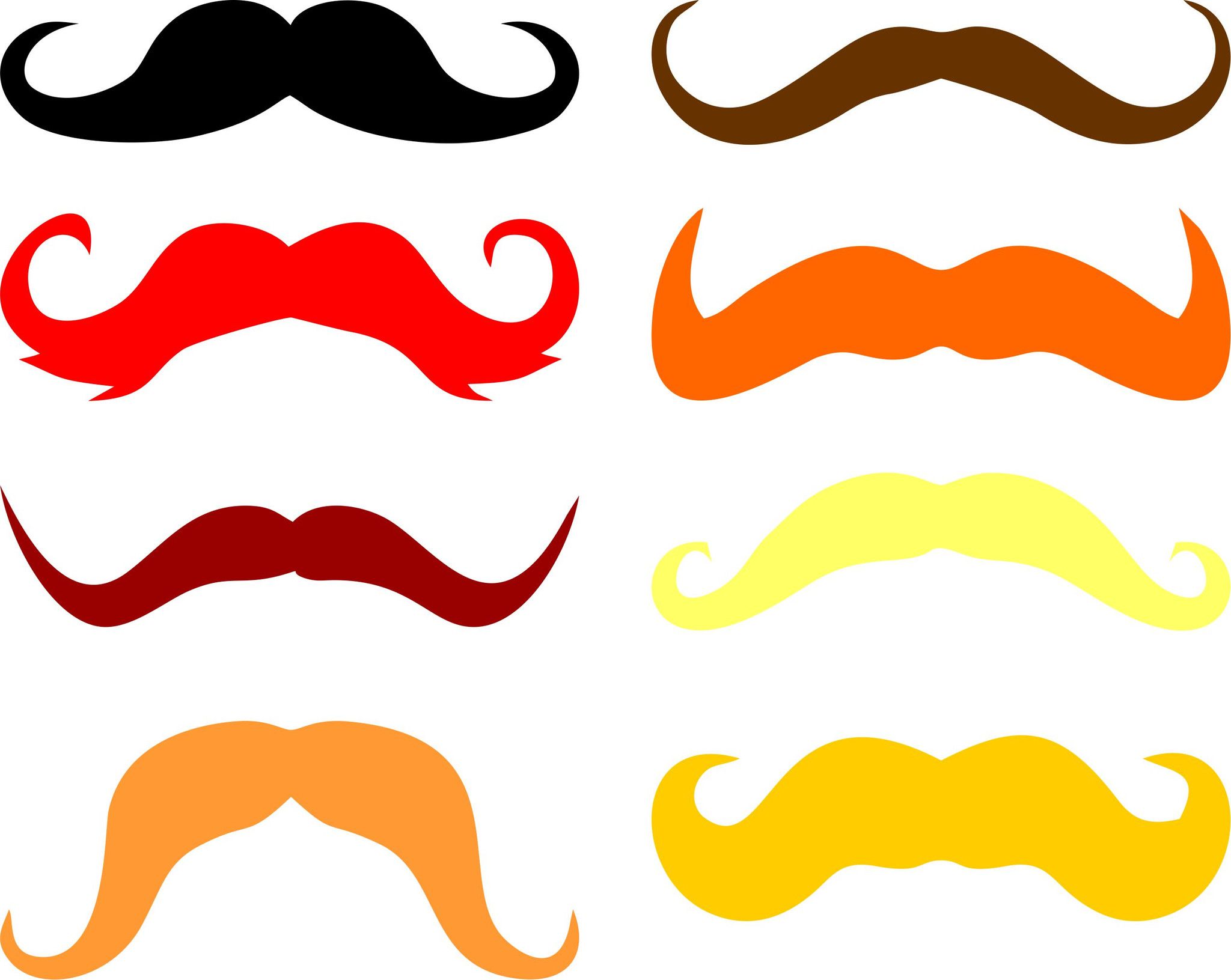 2048x1631 Mustache Clip Art Images Black