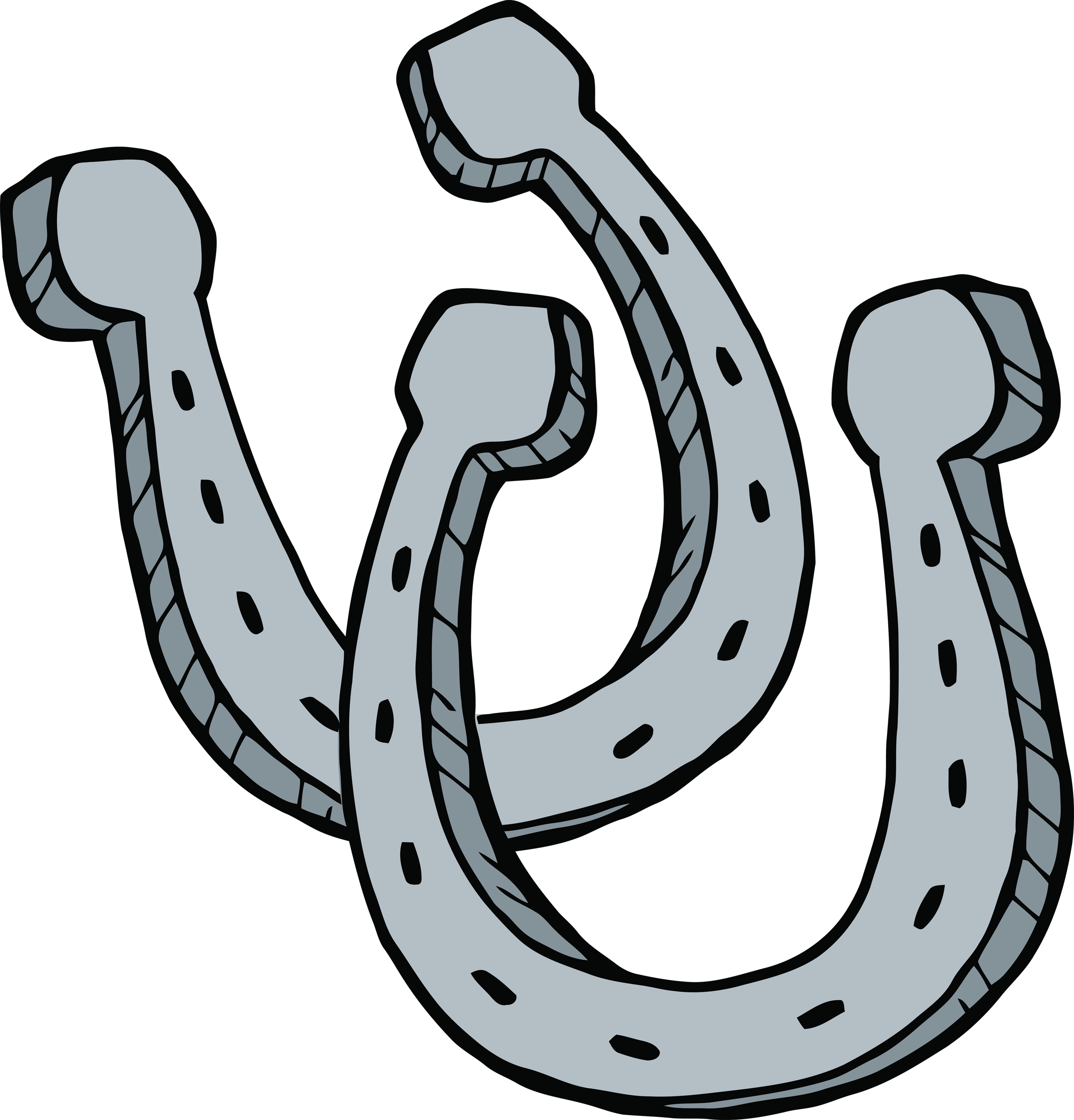 2400x2503 56 Free Horseshoe Clip Art