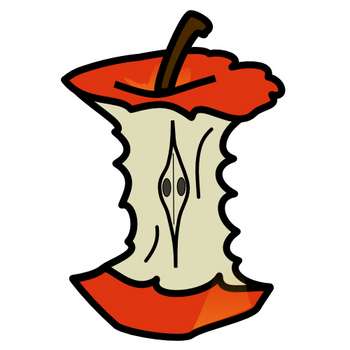 350x350 Edan Clip Art Apple Core