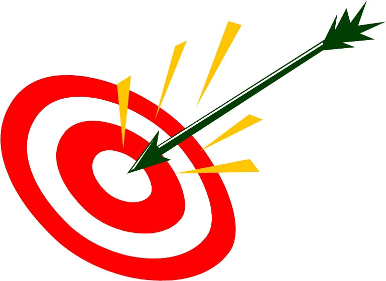 769x561 Target On Body Shot Arrow Clipart
