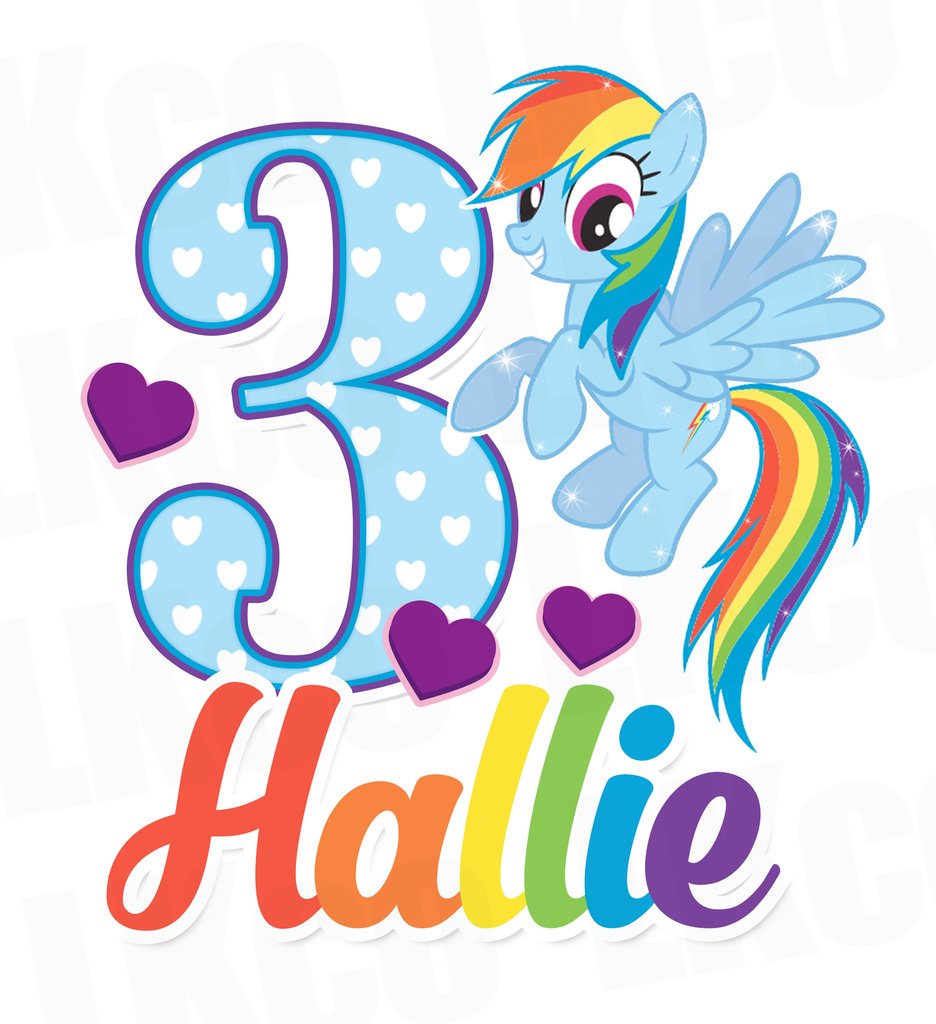 936x1024 My Little Pony Birthday Shirt Transfer Rainbow Dash Luvibeekidsco