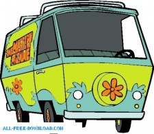 225x195 Scooby Doo Mysterymachine 001 Free Vector 4vector