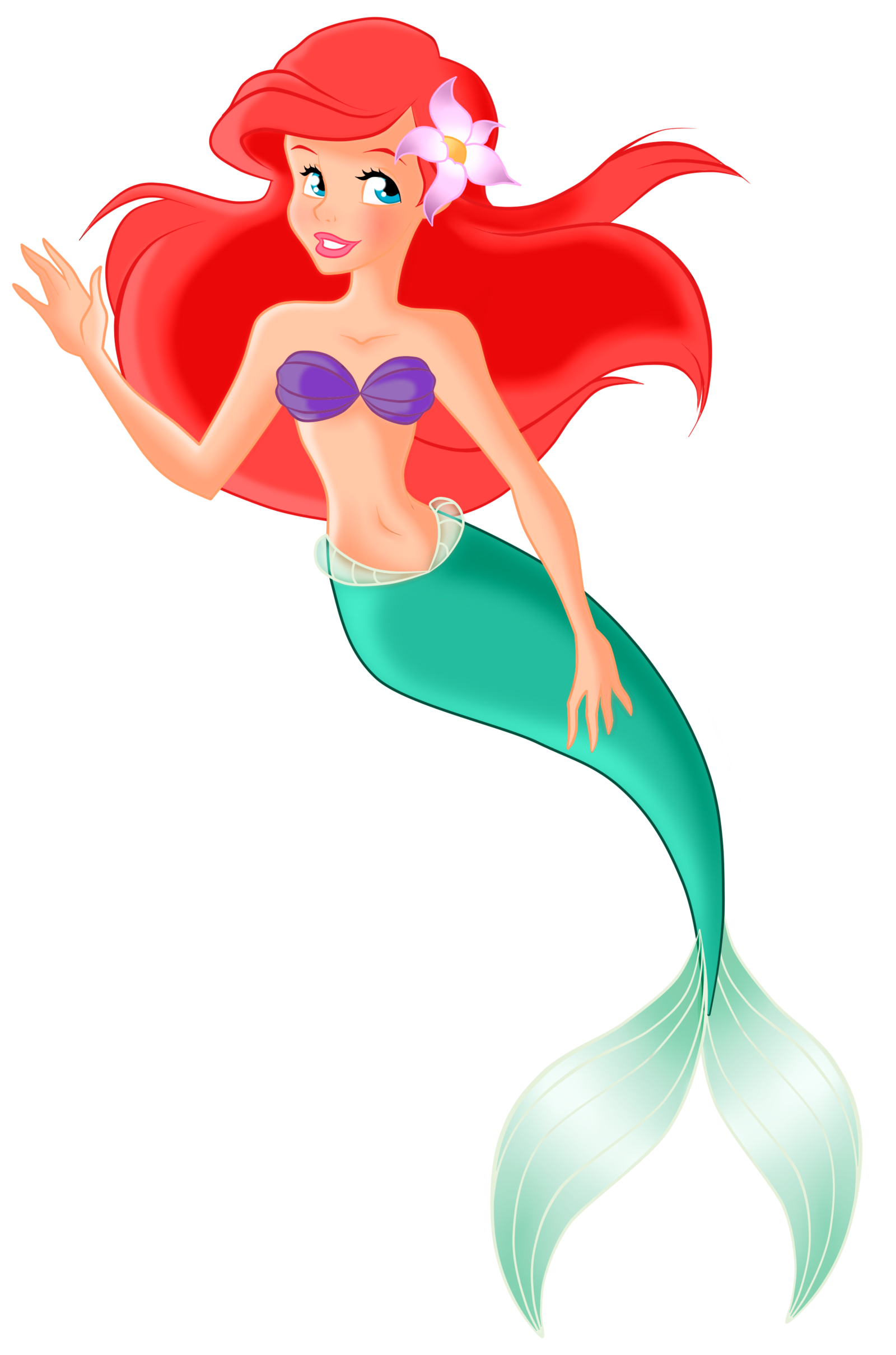 1600x2419 Little Mermaid Clip Art