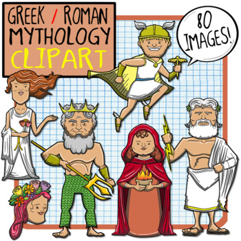350x350 Greek + Roman Mythology Clip Art By Prince Padania Tpt