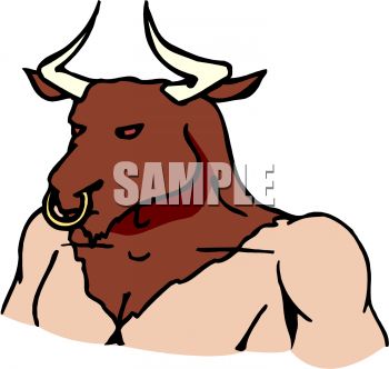 350x332 Minotaur Clip Art