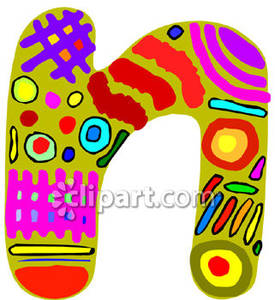 275x300 Mosaic Lower Case Letter N