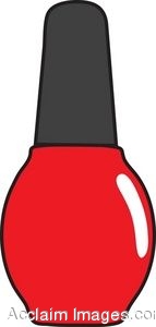 143x300 Clip Art Of A Bottle Of Nail Polish