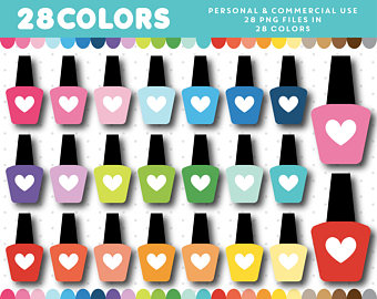 340x270 Nail Polish Clipart Etsy