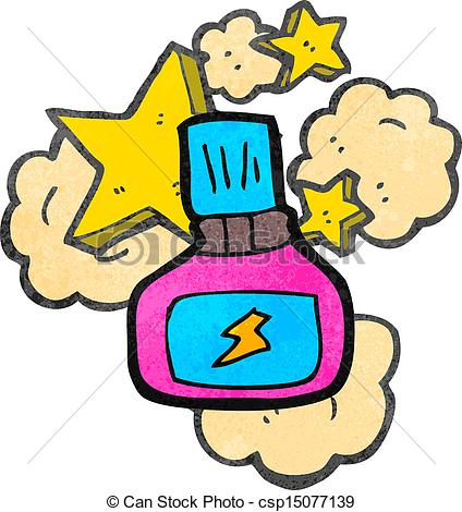 424x470 Retro Cartoon Nail Polish Vectors