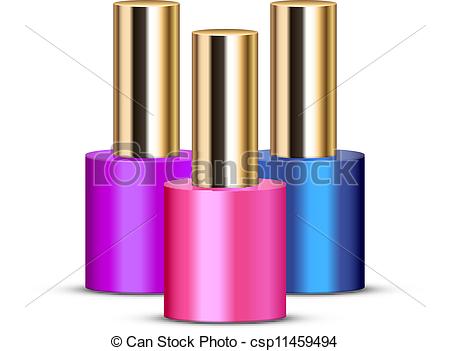 450x351 Vector Illustration Of Nail Polishes Eps Vectors