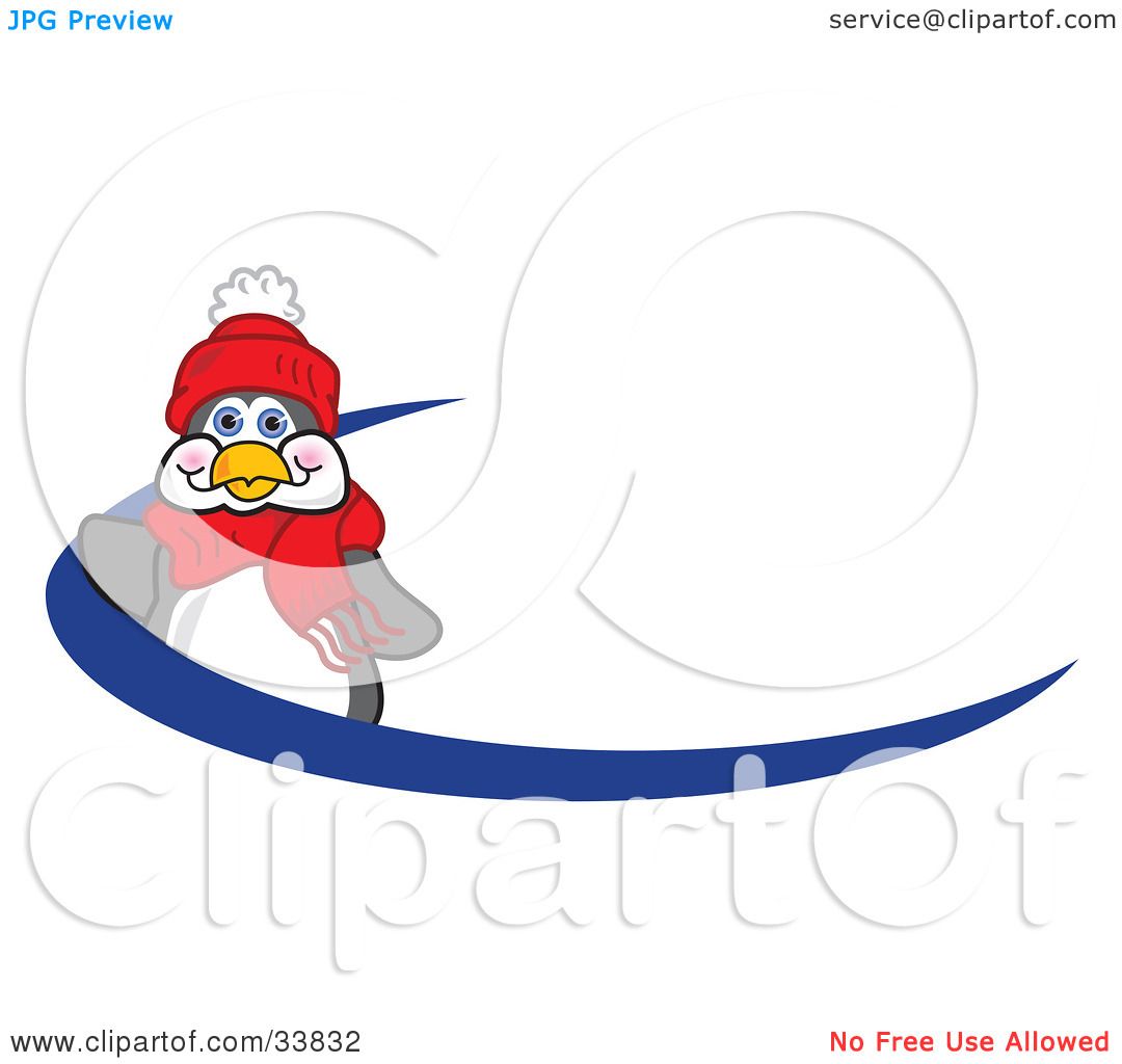 1080x1024 Clipart Illustration Of A Friendly Penguin Mascot Cartoon