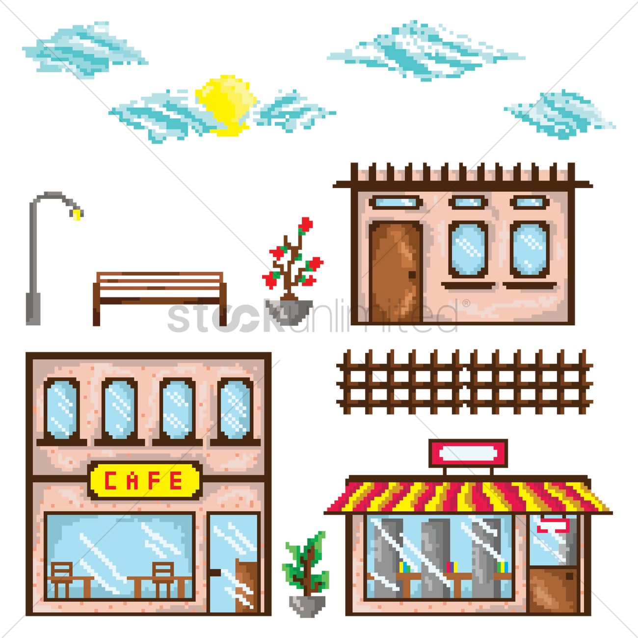 1300x1300 Lamp Post Clipart Pixel Art