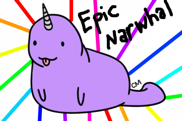 600x400 Narwhal Clipart Epic