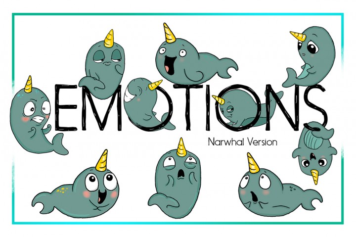 720x479 Nautical Clipart Narwhal Clipart Sea Clipart Cartoon Sticker