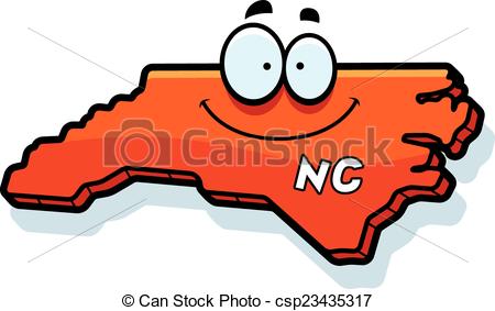 450x283 Cartoon North Carolina. A Cartoon Illustration Of The State