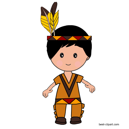 450x450 Free Thanksgiving, Pilgrims And Native American's Clip Art