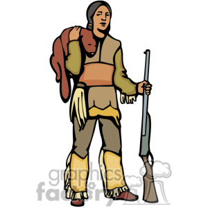 300x300 Native American Hunting Clip Art Clipart