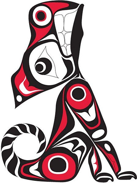 448x600 Young American Wolf Clipart