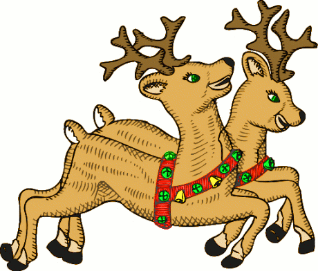460x392 Free Christmas Animal Clipart
