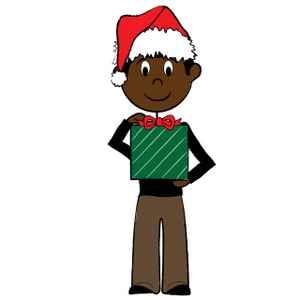 300x300 Free African American Christmas Clipart