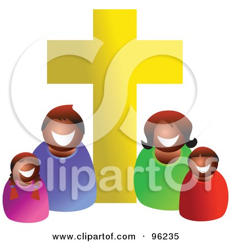 450x470 Royalty Free Clip Art Illustration Of A Christian Kids Holding