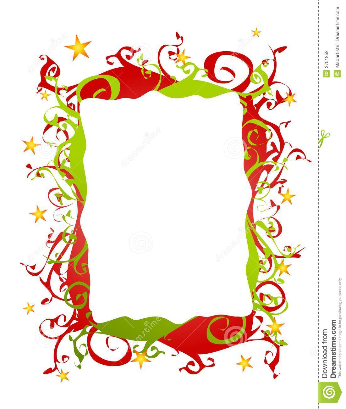 1101x1300 Christmas Star Border Clipart