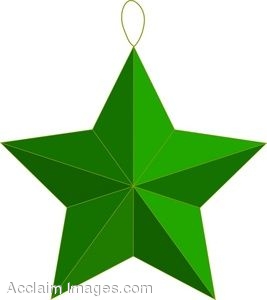 267x300 Clip Art Of A Star Christmas Ornament