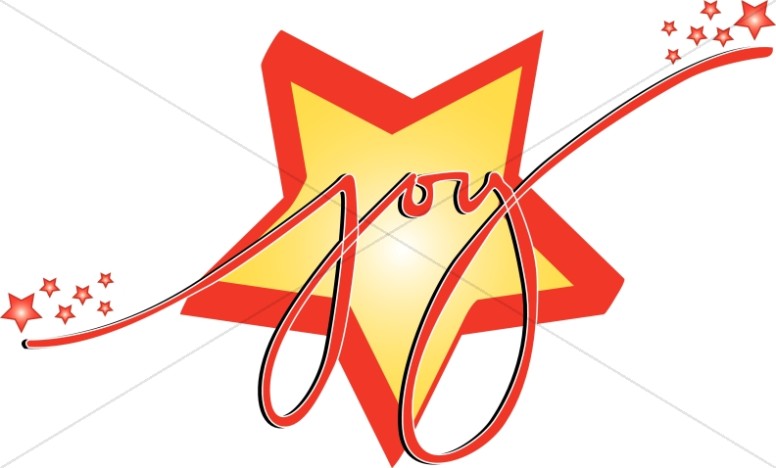 776x468 Joy And Stars Christian Christmas Word Art