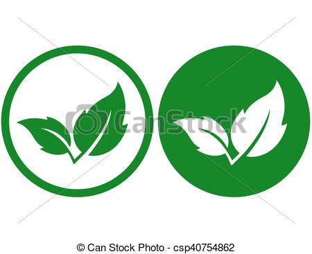 450x367 Two Green Leaves Icons. Two Natural Green Leaves Icons On Clip