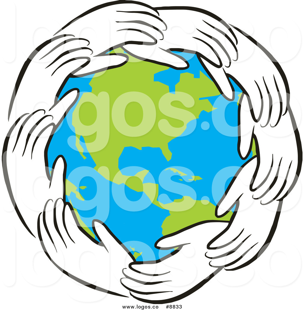 1024x1044 Royalty Free Clip Art Vector Logo Of A Ring Of Hands Around Earth