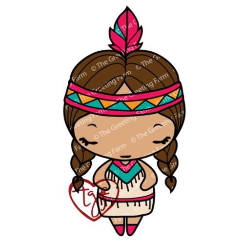 500x500 Navajo Anya The Greeting Farm Cling Mount Rubber Stamp Stamping