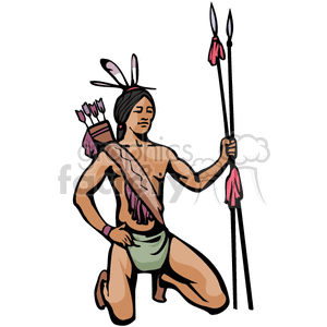 300x300 Clip Art People Indians And More Related Vector Clipart Images