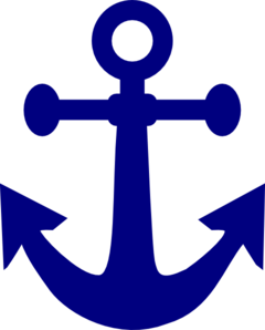 240x298 Dark Navy Anchor Clip Art