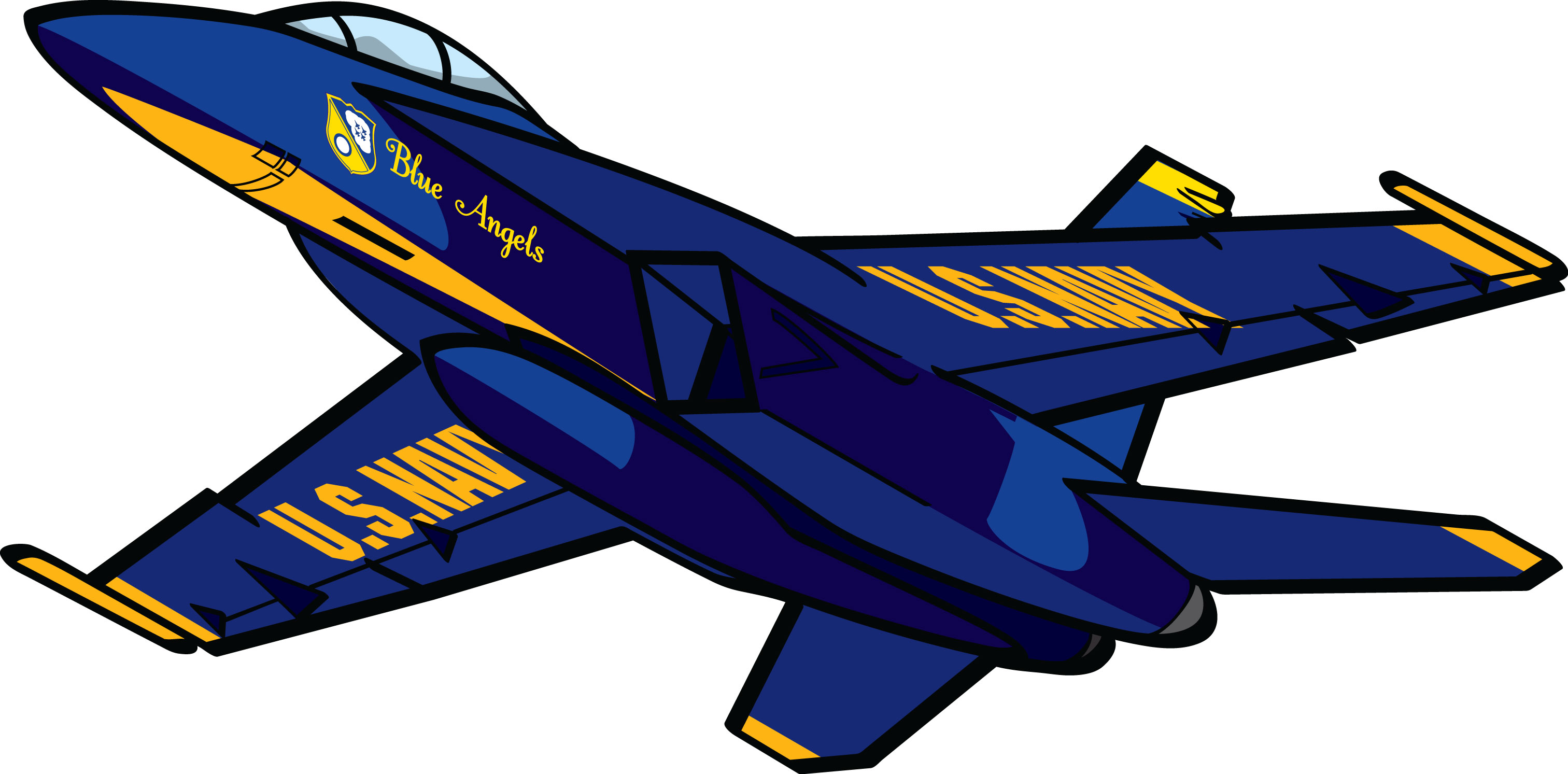 3025x1493 Navy Blue Angels Clipart