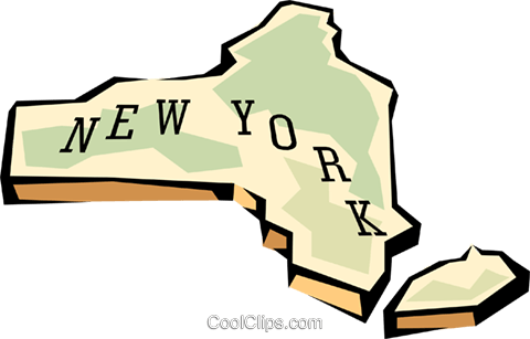 480x307 New York State Map Royalty Free Vector Clip Art Illustration