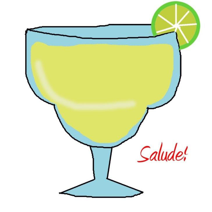 728x728 Margarita Glasses Clip Art