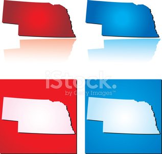 317x300 Red Blue Nebraska Premium Clipart