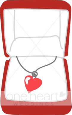 242x388 Red Heart Necklace Clipart Bridal Accessories Clipart