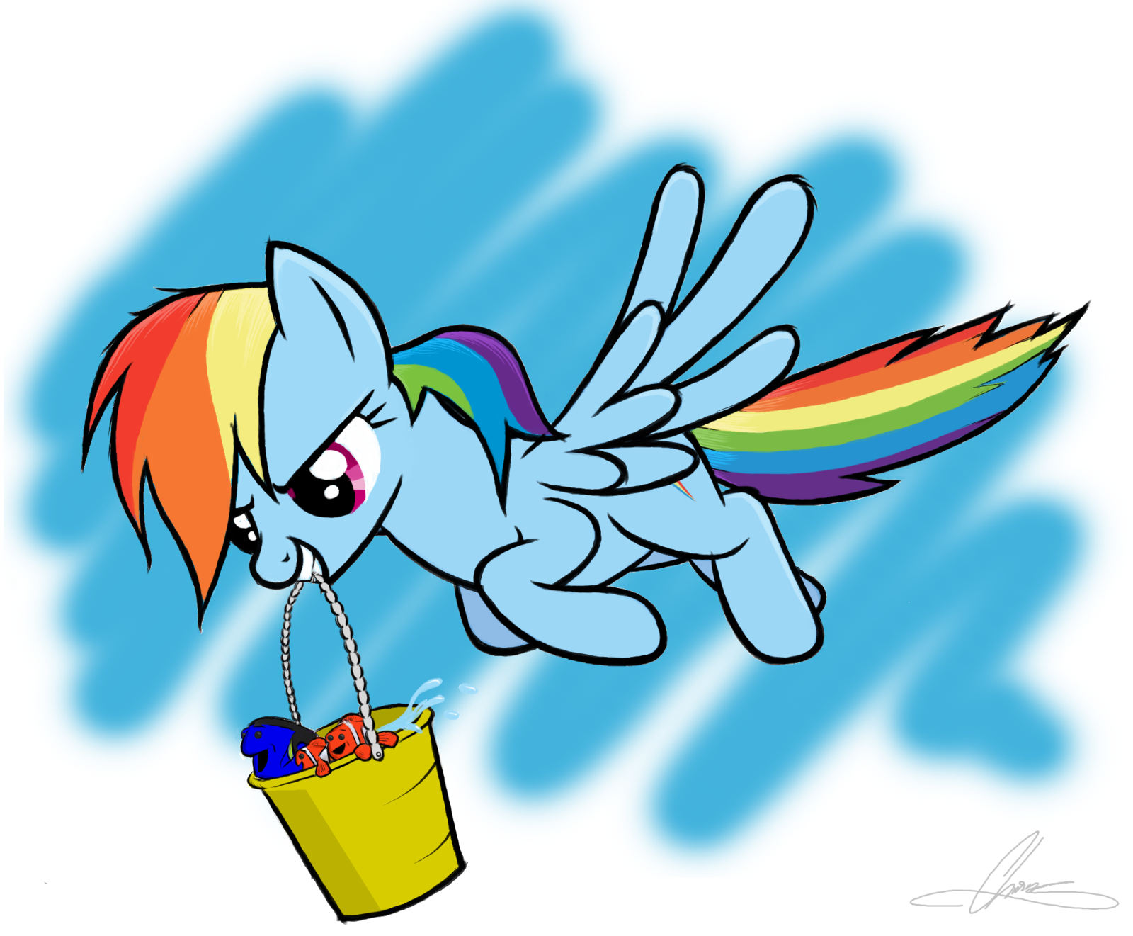 1600x1321 Flying Fish (Finding Dory Spoilers) By Oinktweetstudios