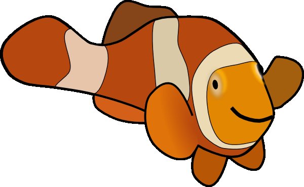 600x370 30 Fresh Clown Fish Clipart Black And White