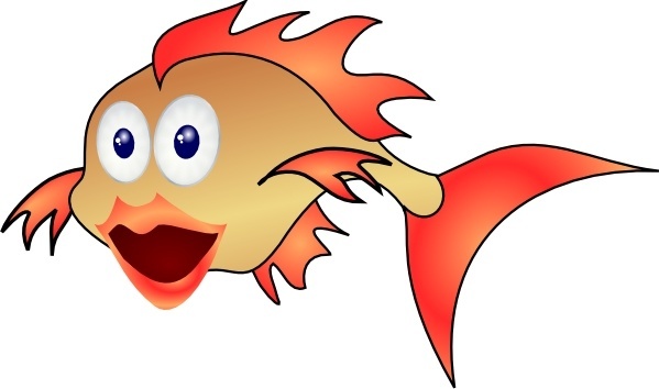 599x354 Gold Fish Clipart Nemo Fish