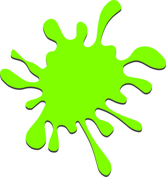 564x601 Neon Paint Splatter Clip Art