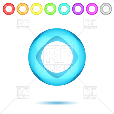 400x400 Shiny Neon Mosaic Rings