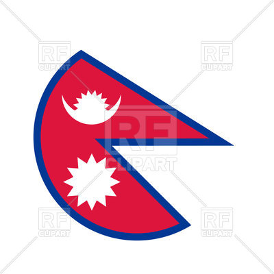 400x400 Nepal Circle Flag Royalty Free Vector Clip Art Image