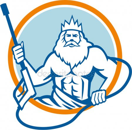 450x442 New Pressure Washing Clip Art Neptune Stock Vectors Royalty Free