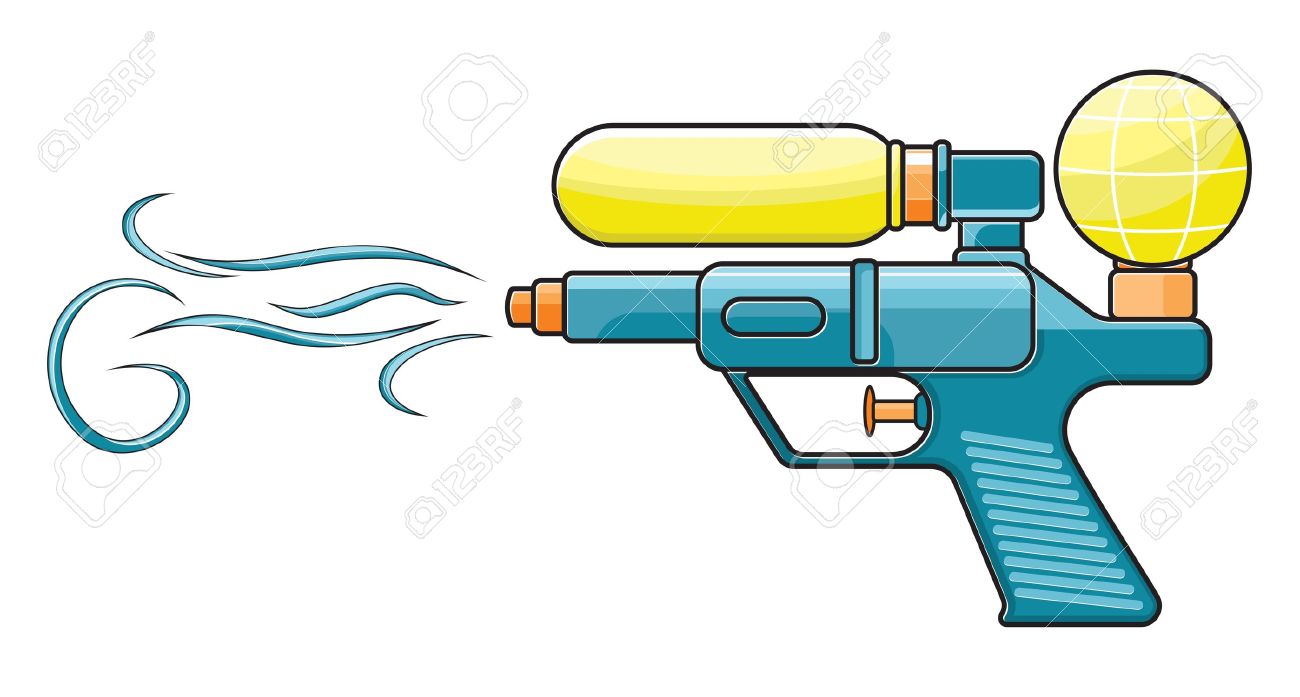 1300x697 Water Pistol Clipart