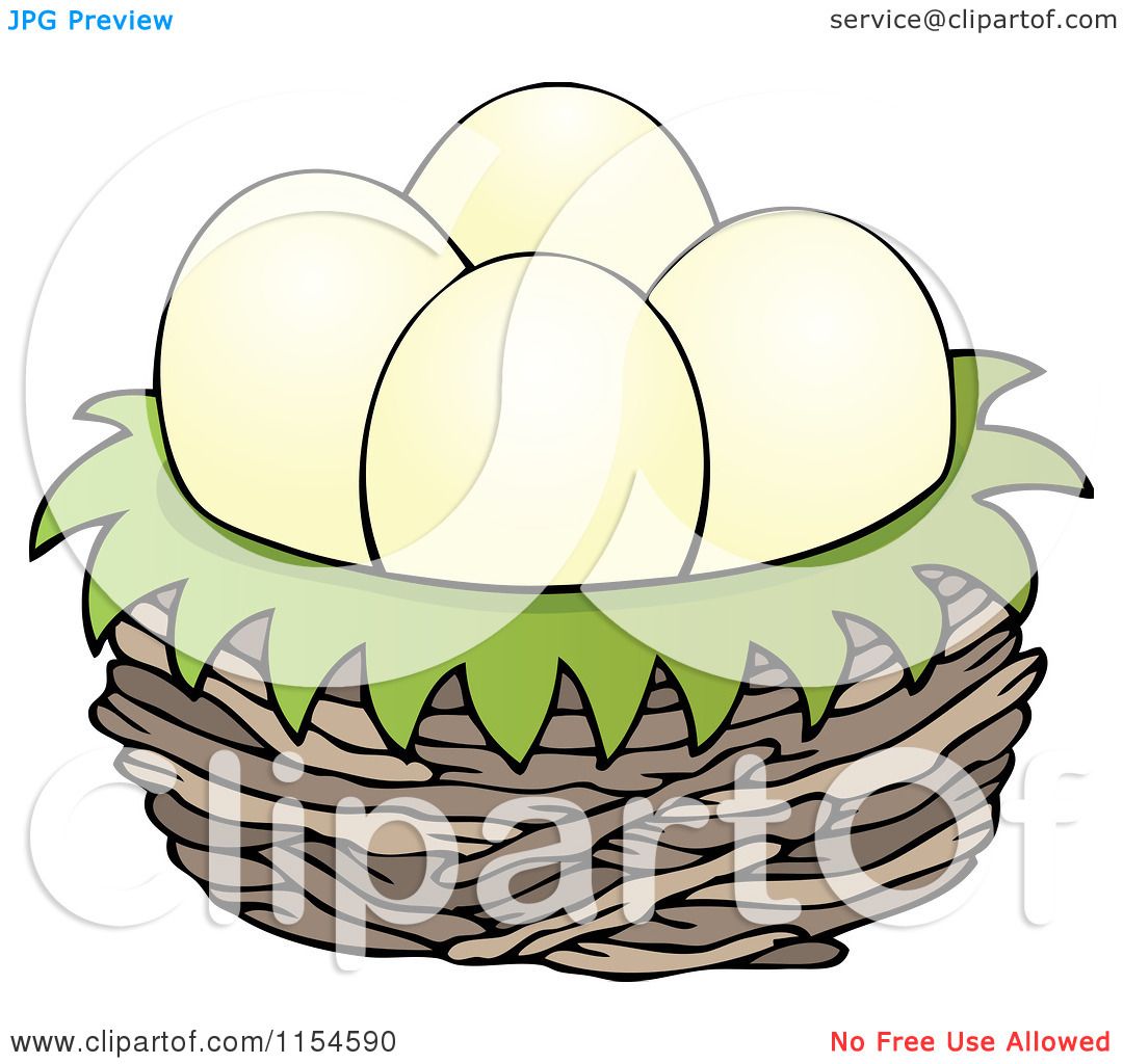 1080x1024 Cartoon Of Eggs In A Bird Nest